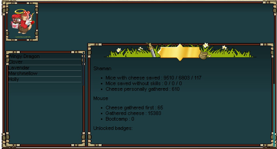 Rough layout for the TFM profile.